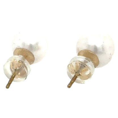 Freshwater 8mm Pearl 14k Yellow Gold Stud Earrings 1.9g