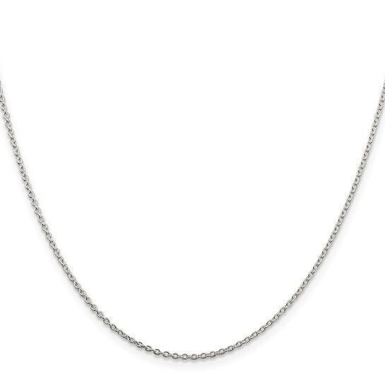 Sterling Silver 925 Cable Chain Necklace 20" Length 1.5mm