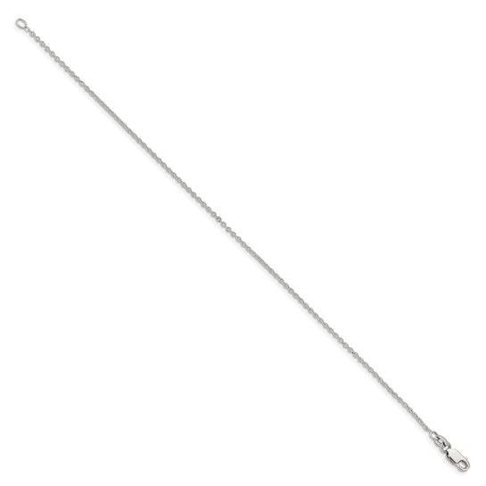 Sterling Silver 925 Cable Chain Necklace 20" Length 1.5mm