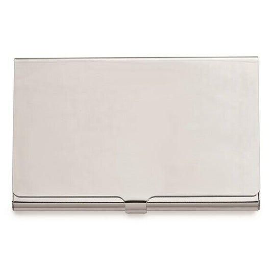 Silver Metal Business Card Holder Slim Design For Professionals