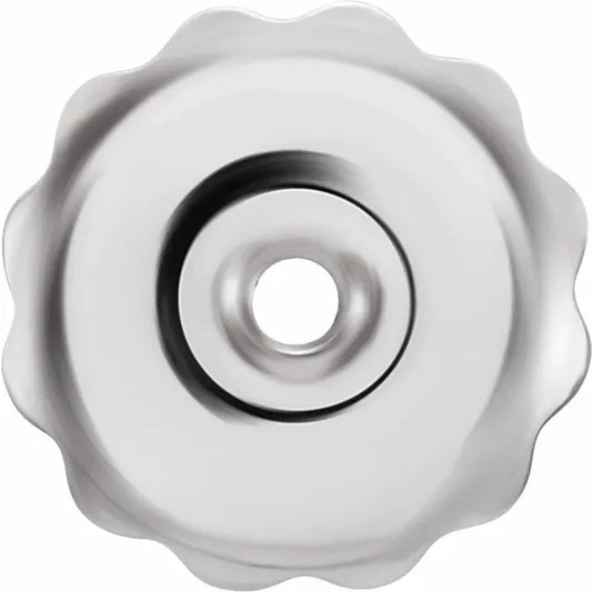 10K White Gold Rhodium-Plated 6.4mm Threaded Earring Back
