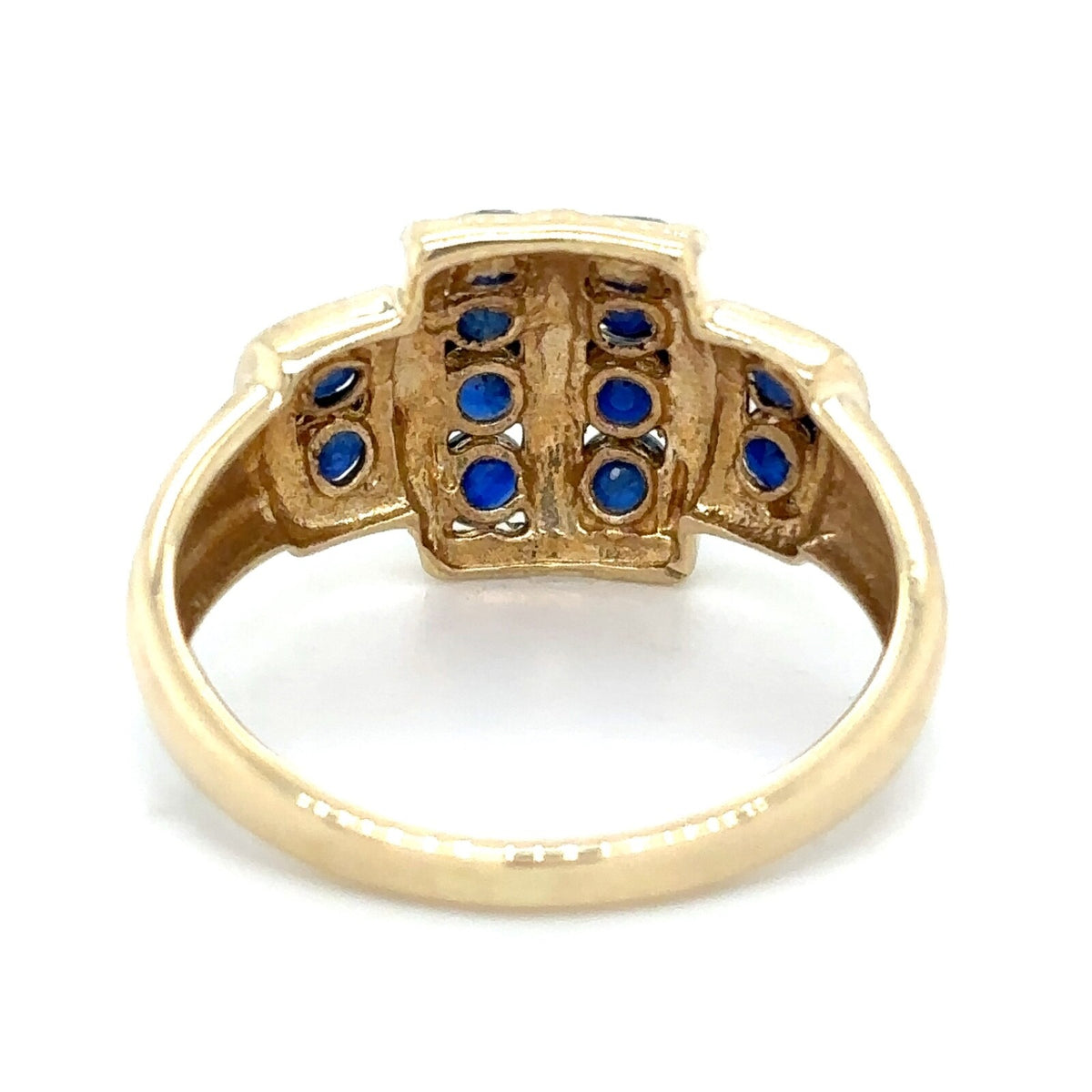 Sapphire 10k Yellow Gold Ring 2.9g Size 6.25
