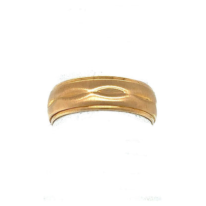 6.1mm Wedding Band Ring  14k Yellow Gold 4.3g Size 6.5