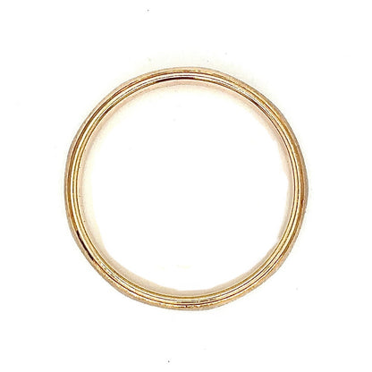 6.1mm Wedding Band Ring  14k Yellow Gold 4.3g Size 6.5
