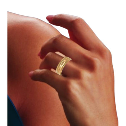 6.1mm Wedding Band Ring  14k Yellow Gold 4.3g Size 6.5