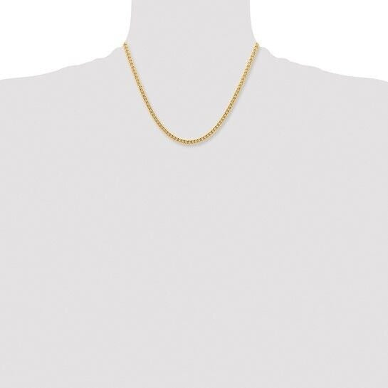 Chisel Stainless Steel Yellow IP-plated 4mm Curb 18 inch Chain Necklace