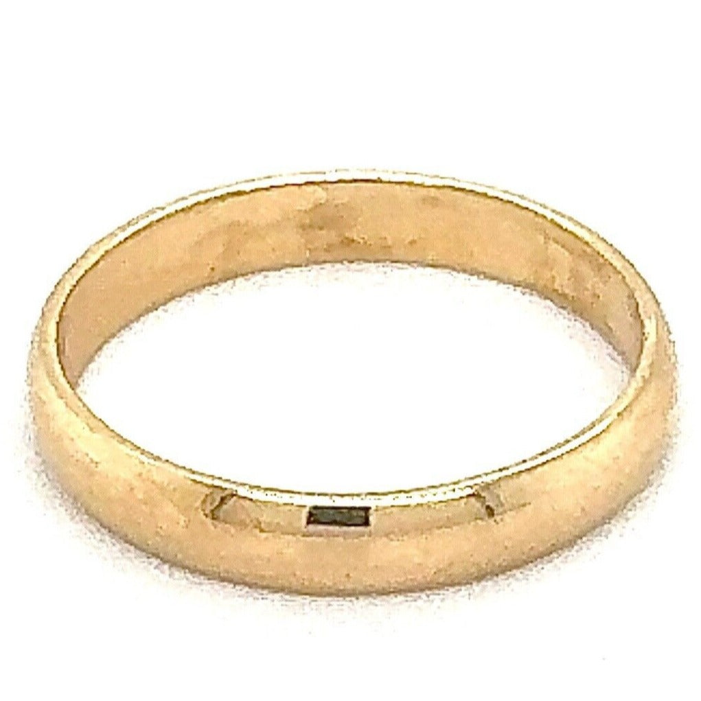 3.8mm Wedding Band Ring 14k Yellow Gold 3.8g Size 11.25