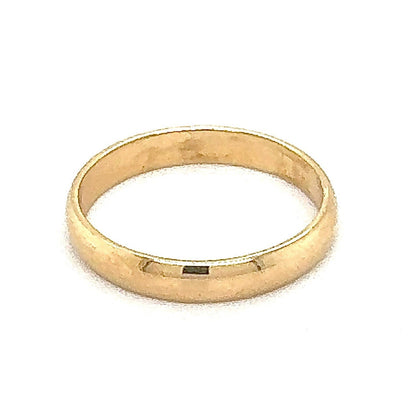 3.8mm Wedding Band Ring 14k Yellow Gold 3.8g Size 11.25