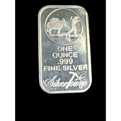 1 Troy Oz .999 Fine Silver Random Bar (bar shown)