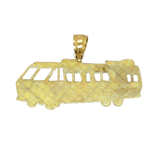 RV Motor Home Pendant 14K Yellow Gold 2.9g