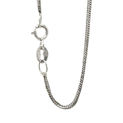 3/8ctw Diamond 14k White Gold Pendant 16" inch Necklace 0.9g