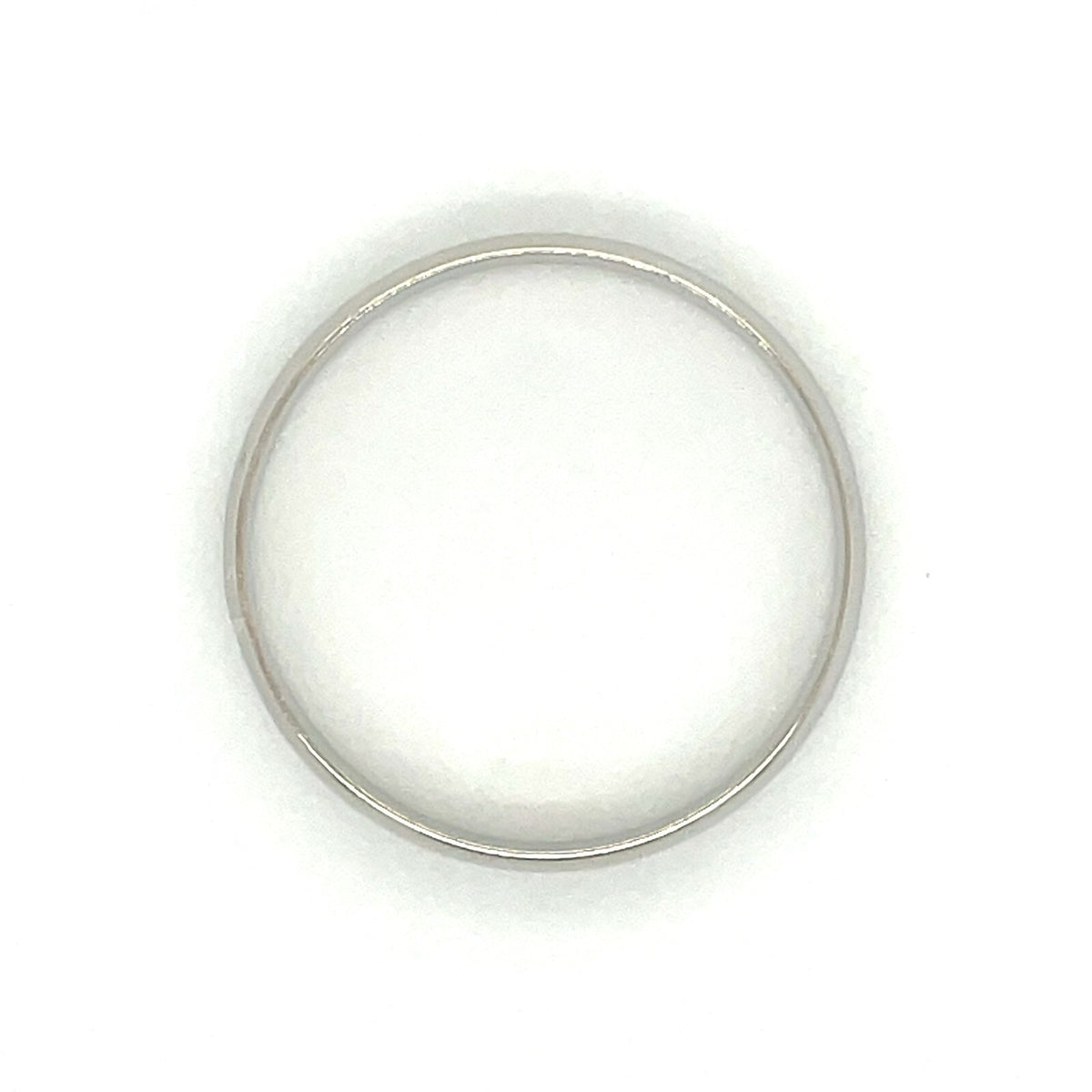 4mm Wedding Band Ring 14k White Gold 2.8g Size 12.25