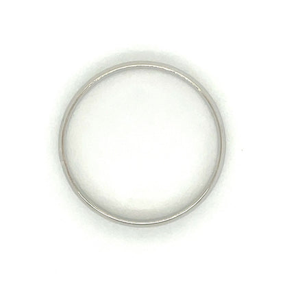 4mm Wedding Band Ring 14k White Gold 2.8g Size 12.25