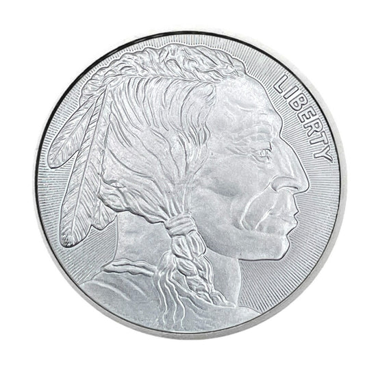 1 Troy Oz .999 Fine Silver Buffalo Round Coin