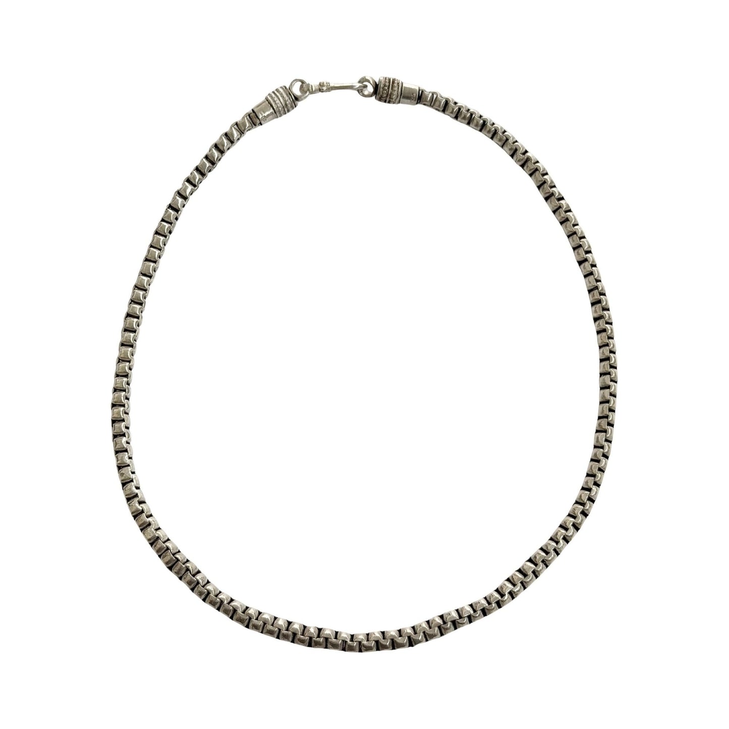 19.5 Inch Sterling Silver Necklace Solid .925 71.4g Classic Design