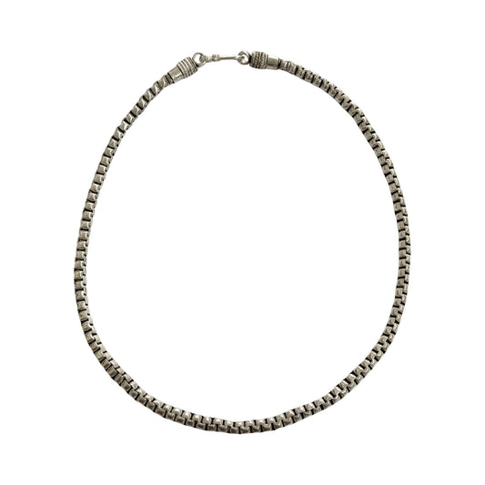 19.5 Inch Sterling Silver Necklace Solid .925 71.4g Classic Design