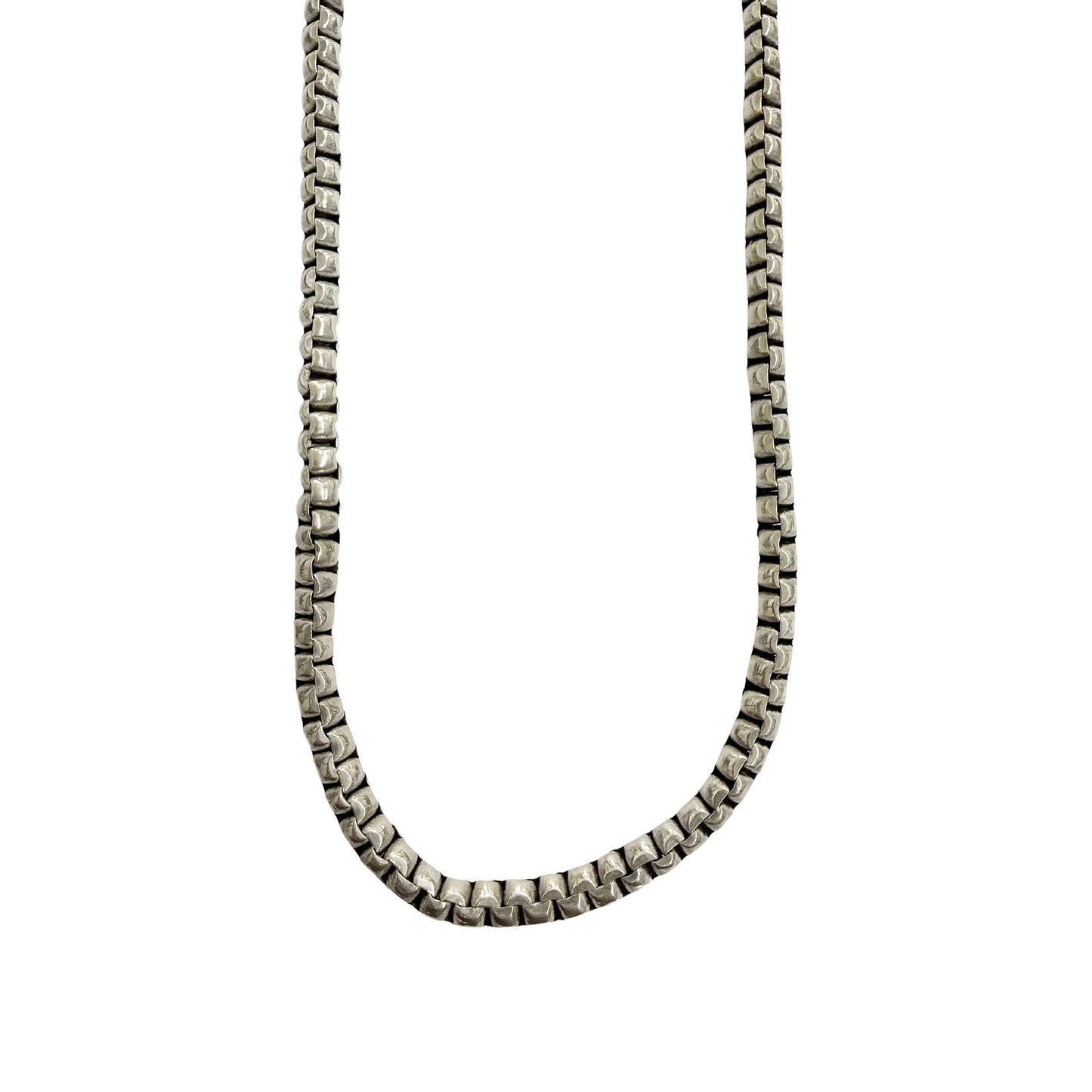 19.5 Inch Sterling Silver Necklace Solid .925 71.4g Classic Design