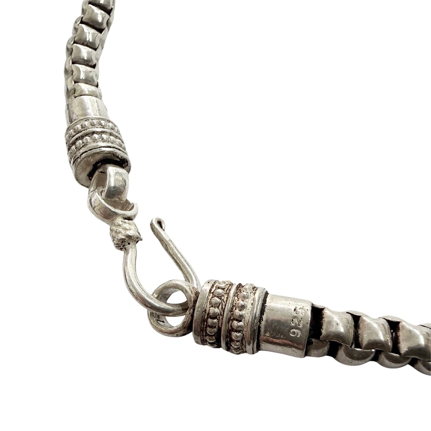 19.5 Inch Sterling Silver Necklace Solid .925 71.4g Classic Design