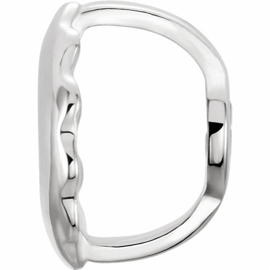 14K White Gold Threaded Screw Back Earring Back with 5.5 mm Pad