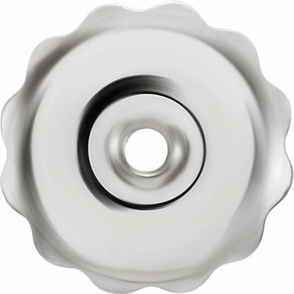 14K White Gold Threaded Screw Back Earring Back with 5.5 mm Pad