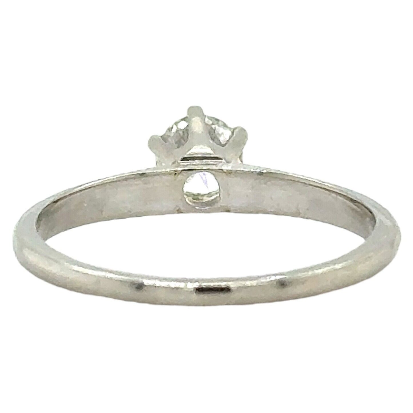 3/8ct Diamond Engagement Ring 14k White Gold  2.1g Size 7.25