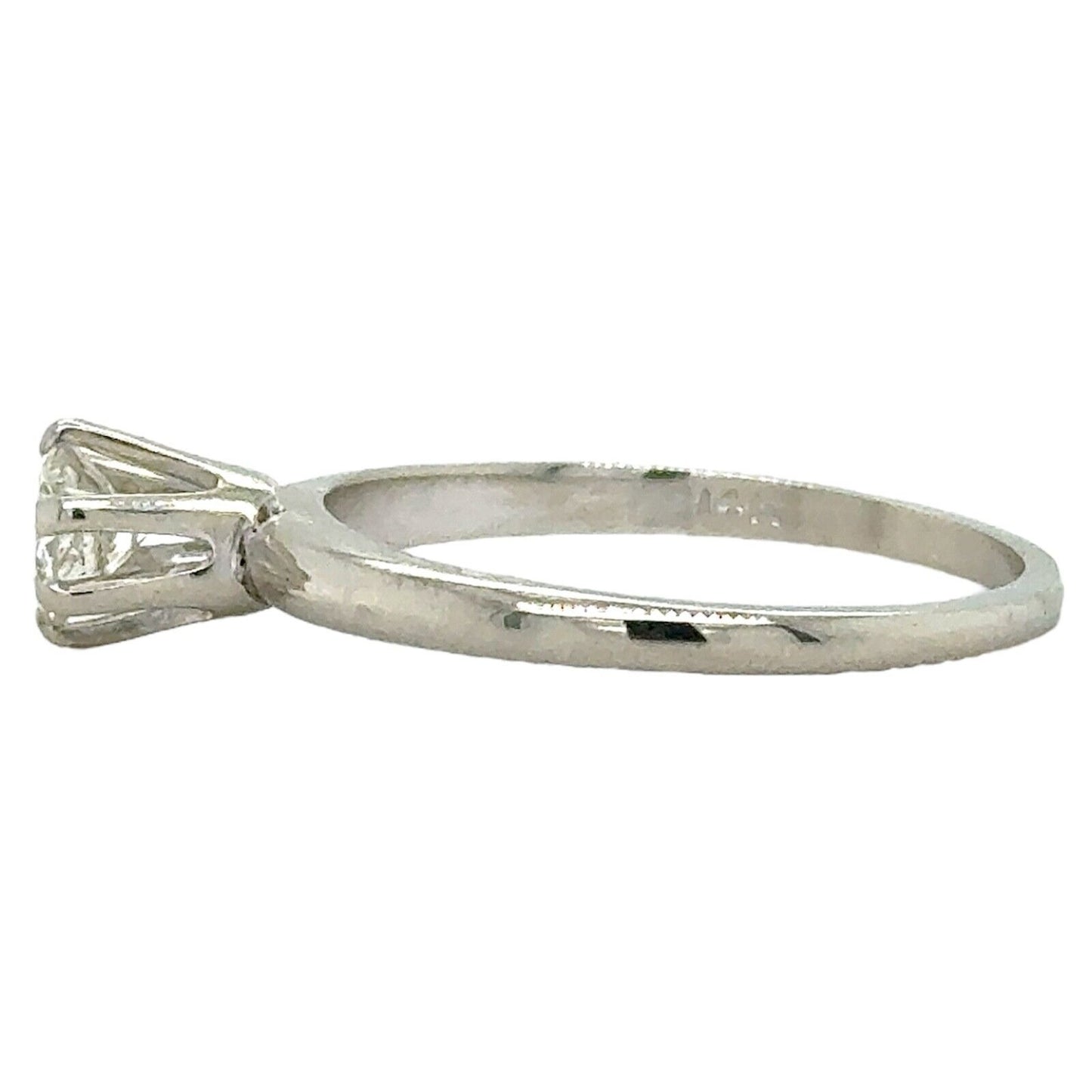 3/8ct Diamond Engagement Ring 14k White Gold  2.1g Size 7.25