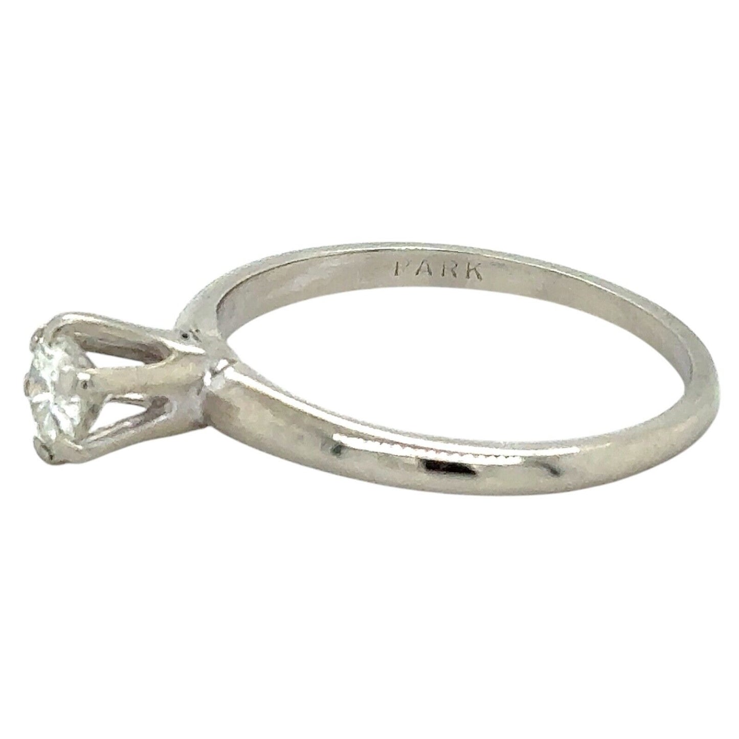 3/8ct Diamond Engagement Ring 14k White Gold  2.1g Size 7.25