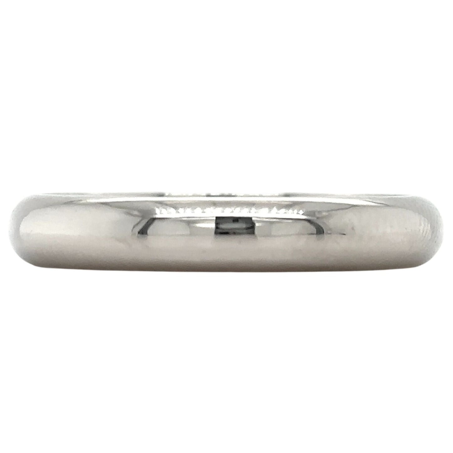 14k White Gold 3.8mm Size 10.25 Comfort Wedding Band 4.3g
