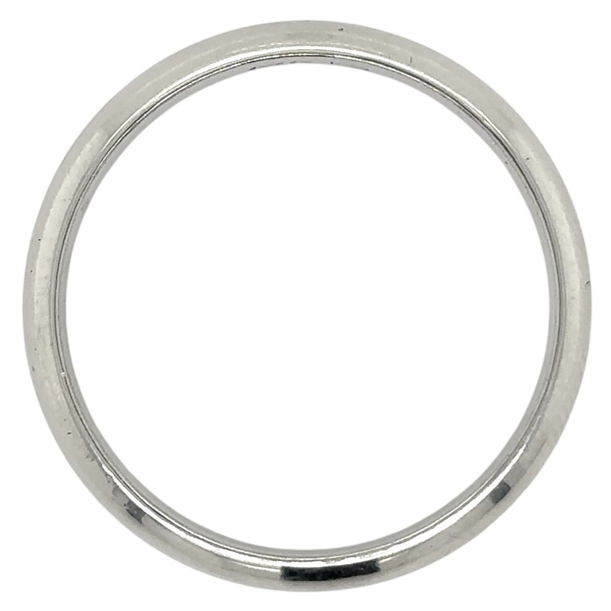 14k White Gold 3.8mm Size 10.25 Comfort Wedding Band 4.3g