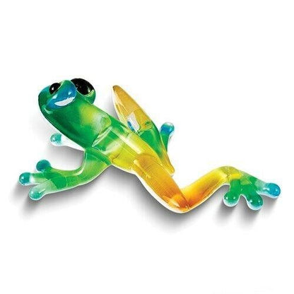 Glass Baron Multi-colored Frog Handcrafted Glass Figurine