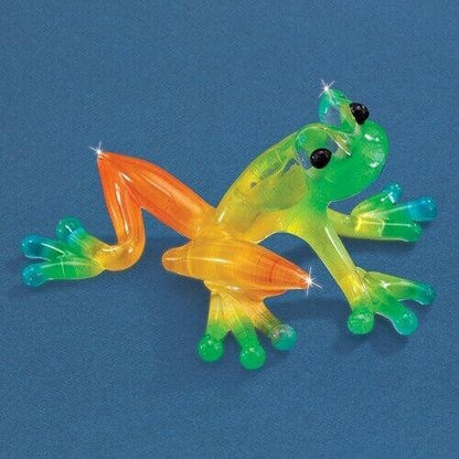 Glass Baron Multi-colored Frog Handcrafted Glass Figurine