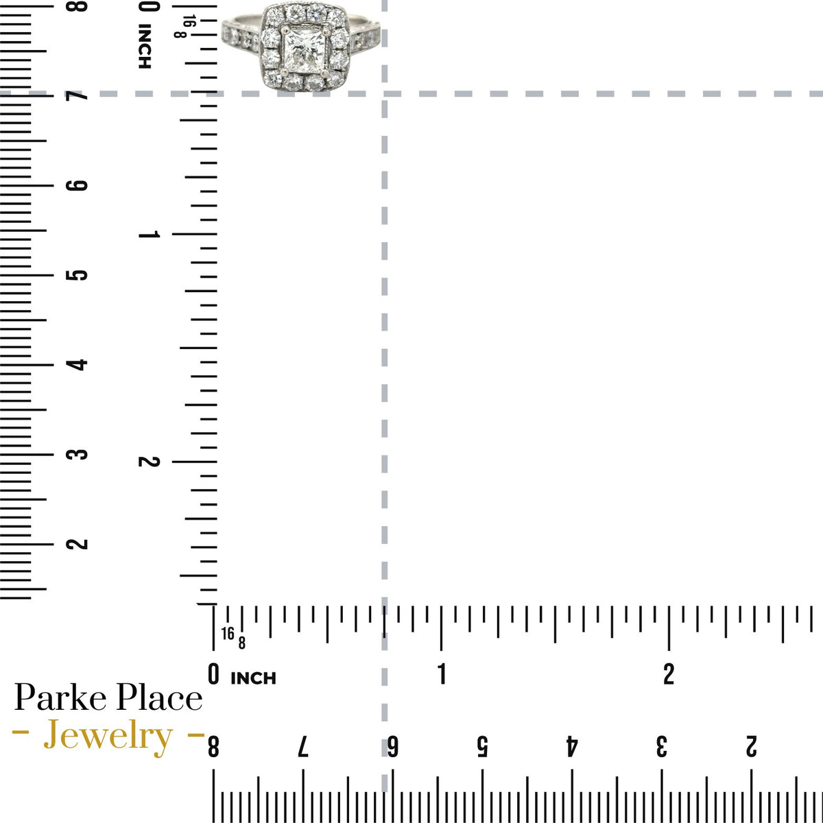 1ctw Diamond 14k White Gold Engagement Ring 4.8g Size 5.25