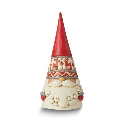 Heartwood Creek Wonders At Work Red Reindeer Hat Gnome Figurine By Jim Shore