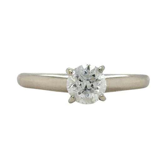 1/2ct Diamond Solitaire 10k White Gold Engagement Ring 2g Size 5