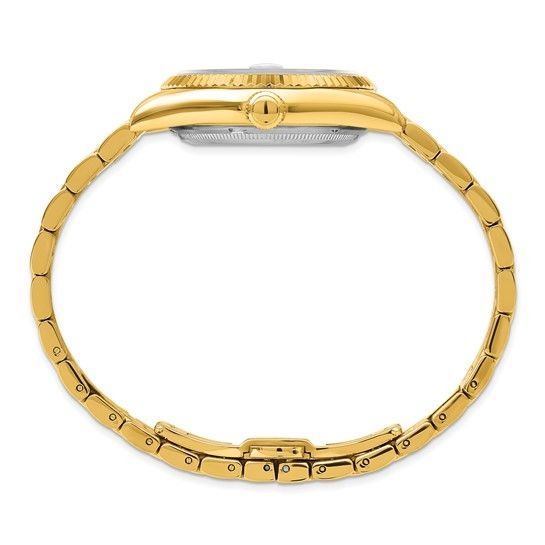 Charles-Hubert Gold-Plated Stainless Steel Quartz Red Dial & Date