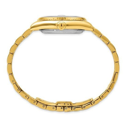 Charles-Hubert Gold-Plated Stainless Steel Quartz Red Dial & Date