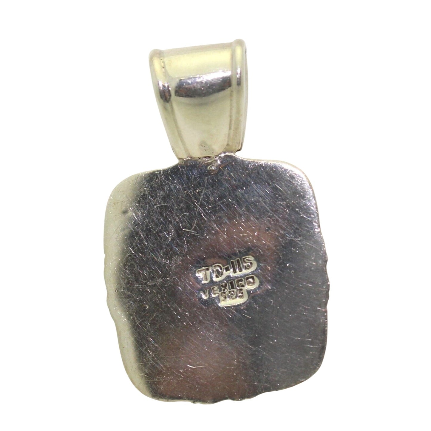 .925 Sterling Silver Textured Pendant 15.7g