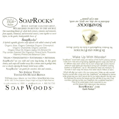 SoapRocks Palmstones Green & White Glycerin Soap 2oz  Vegan & Handcrafted