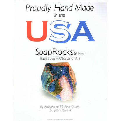 SoapRocks Palmstones Green & White Glycerin Soap 2oz  Vegan & Handcrafted