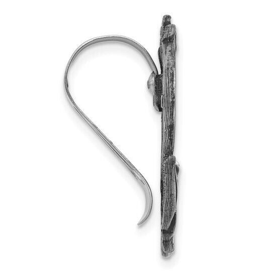Silver-tone LIFE IS A JOURNEY Sentiment Visor Clip