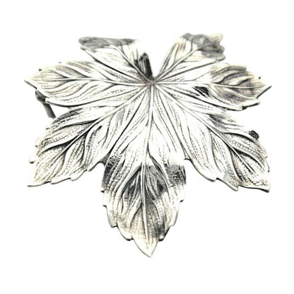 Vintage Leaf Brooch .925 Sterling Silver 4.2g