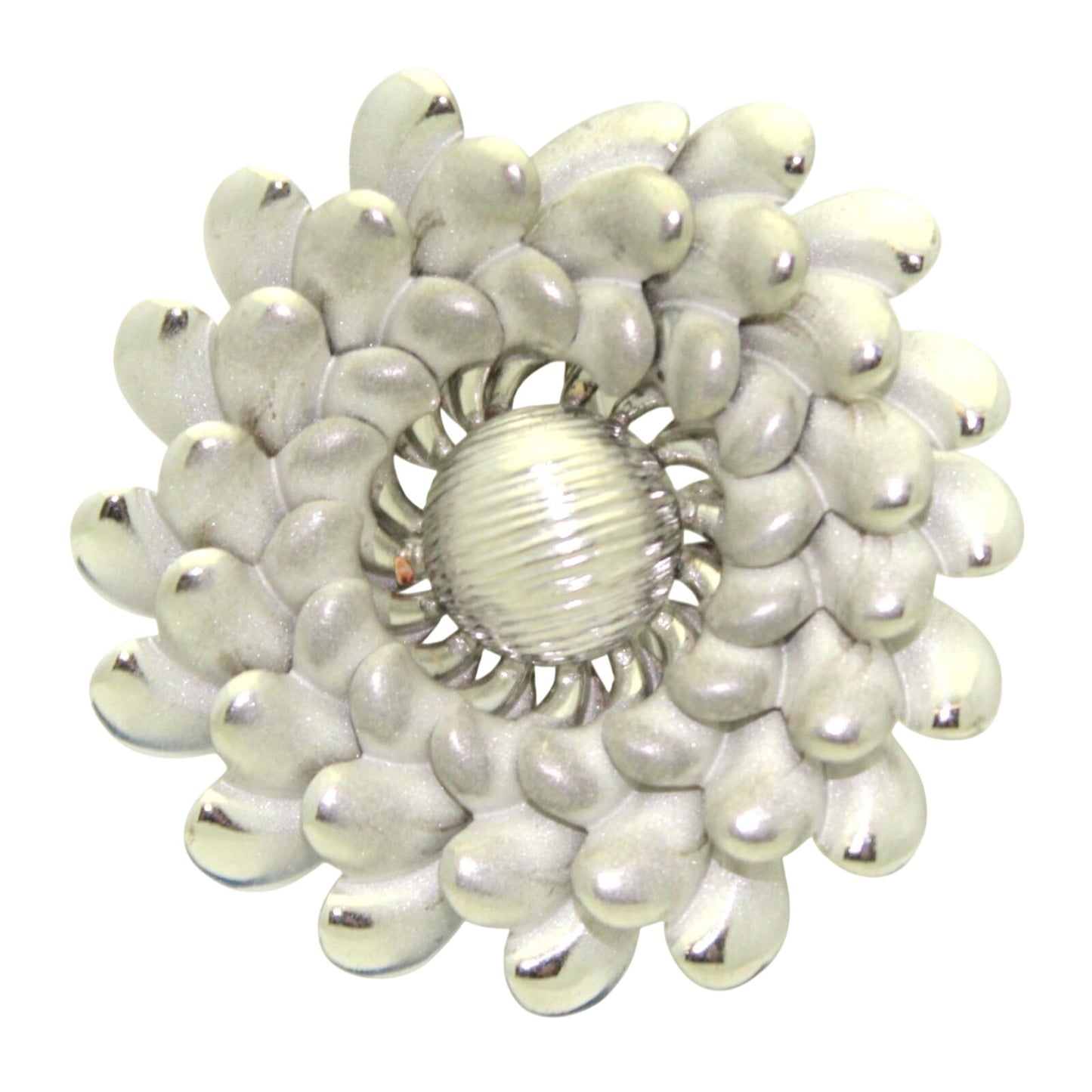 Sterling Silver Flower Pin Brooch .925 8.8g
