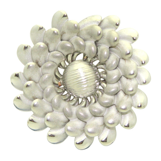 Sterling Silver Flower Pin Brooch .925 8.8g