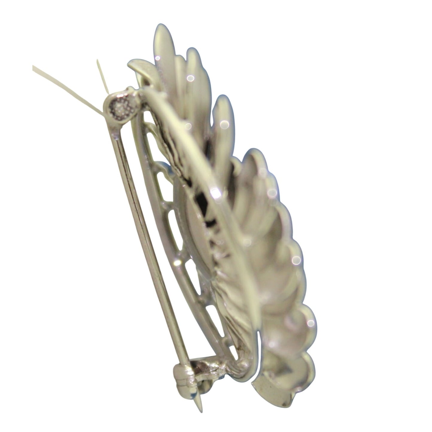 Sterling Silver Flower Pin Brooch .925 8.8g