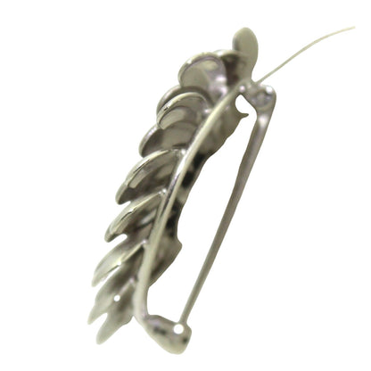 Sterling Silver Flower Pin Brooch .925 8.8g