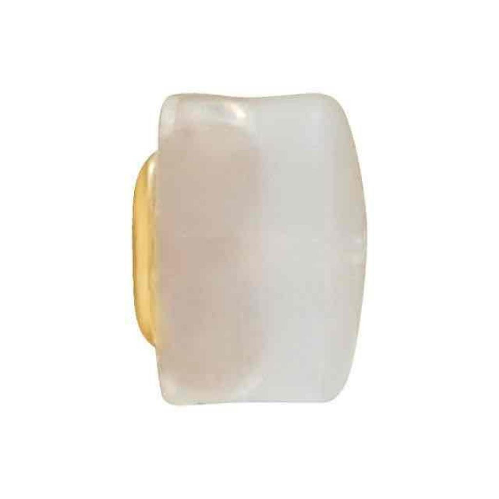 14K Yellow Gold Silicone Padded Friction Earring Back 5.5 mm Pad (single)