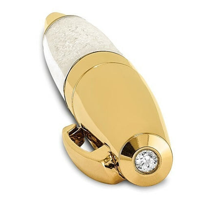 Luxury Gold & Crystal Ballpoint Pen With Diamond Accent