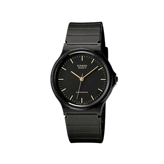 Casio Quartz Black Resin Band Water-Resistant Watch