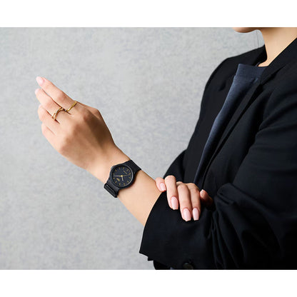 Casio Quartz Black Resin Band Water-Resistant Watch