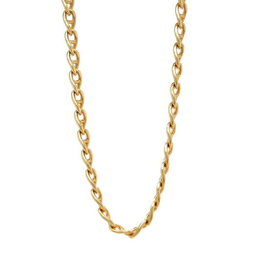 14K Solid Gold Chain Necklace 19 3/4" Spring Clasp 7.2g